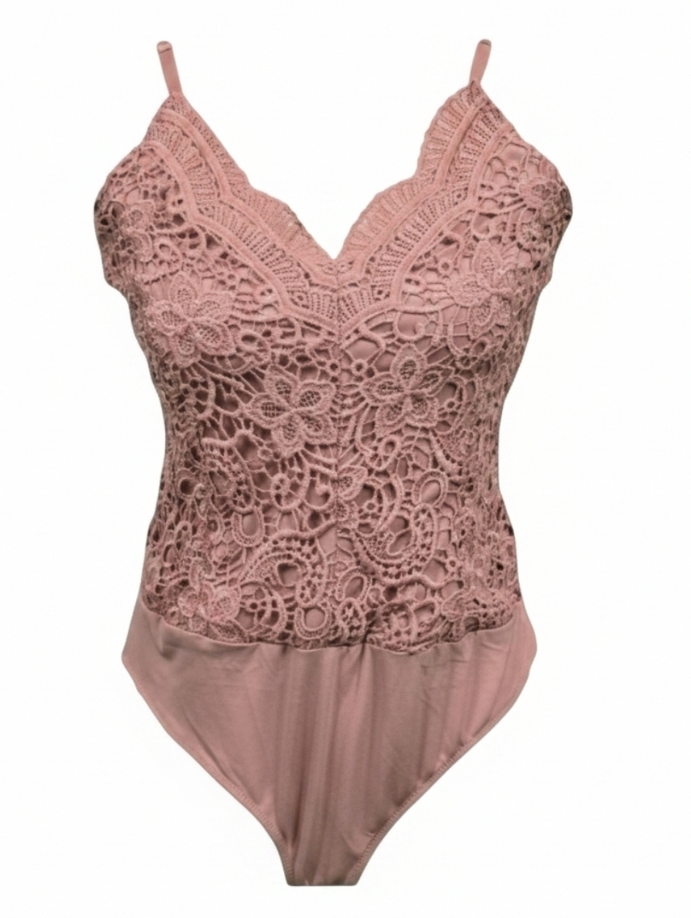IRIS | LINED FLORAL LACED THONG BODYSUIT \\ SIZE LARGE \\ NWT!